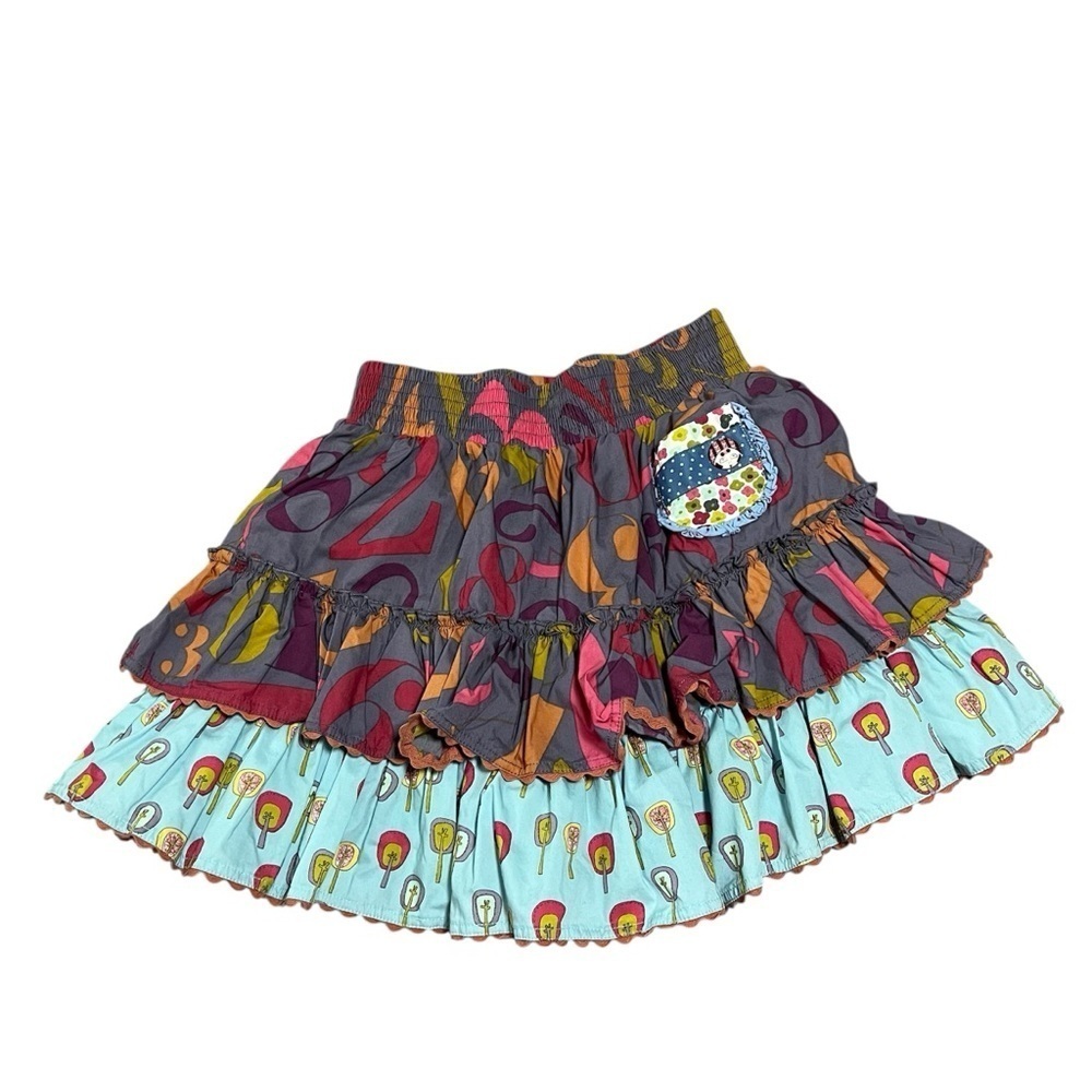 Matilda Jane Boho Feminine Ruffled Tier Skirt Kids Size 6 Preppy Girly Quirky